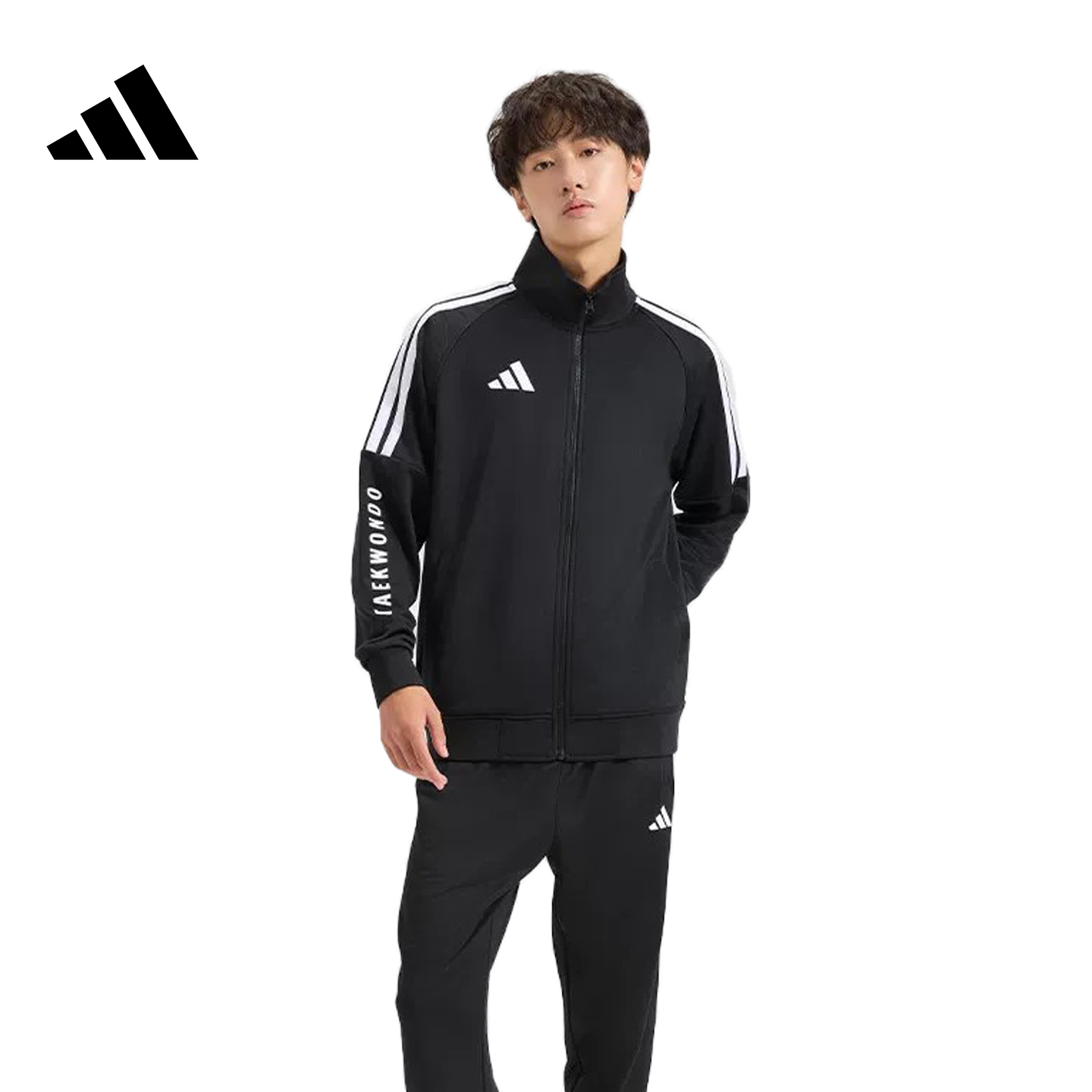 Adidas/阿迪达斯男士春装外套2026新款运动休闲夹克立领针
