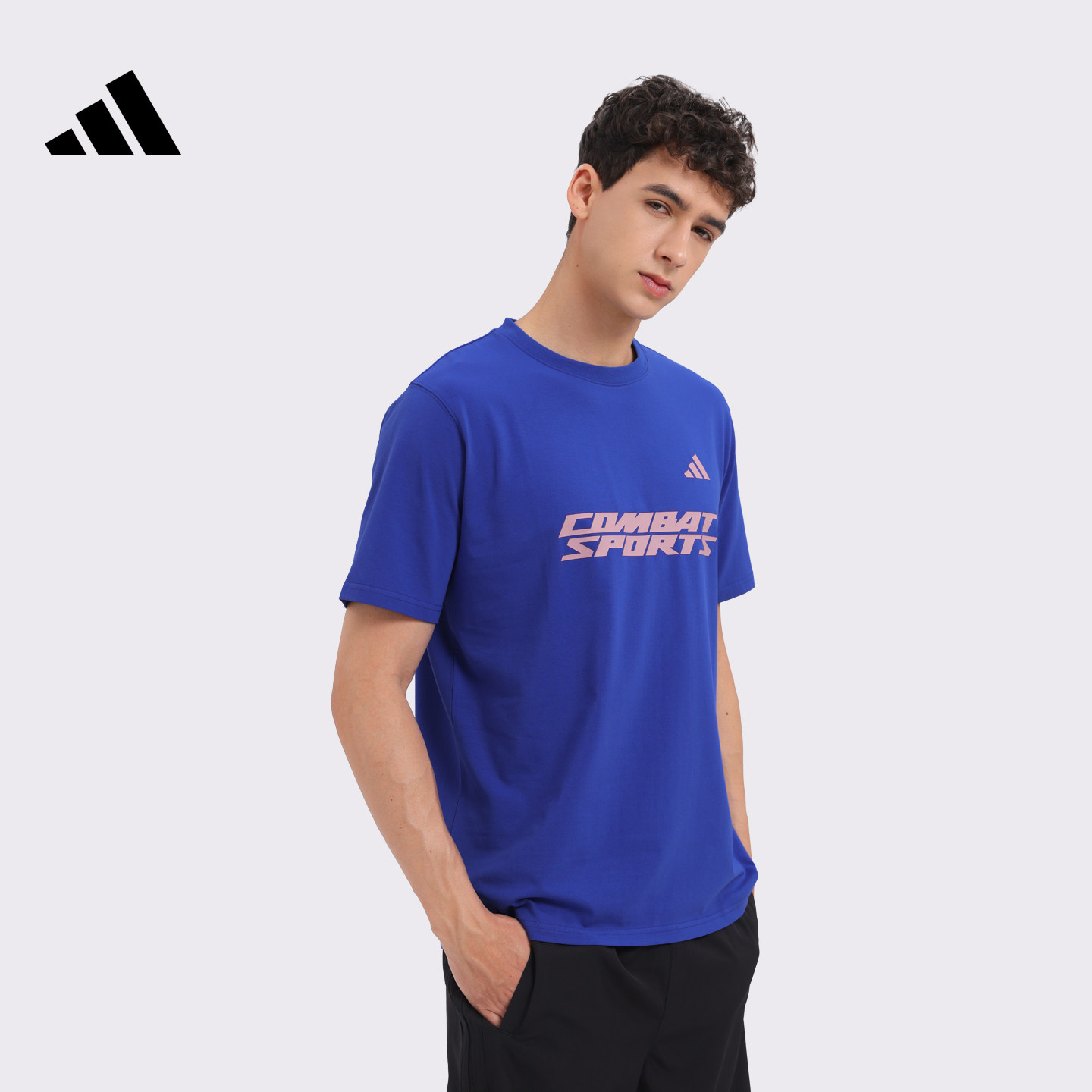 Adidas/阿迪达斯夏季短袖t恤运动休闲圆领打底衫棉感2026