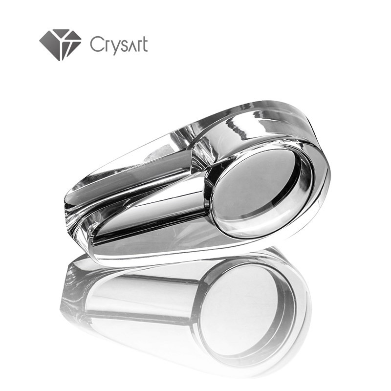 Krysart锐飒车载级携式C9便水晶雪茄烟灰缸高档节日礼品\可刻车标