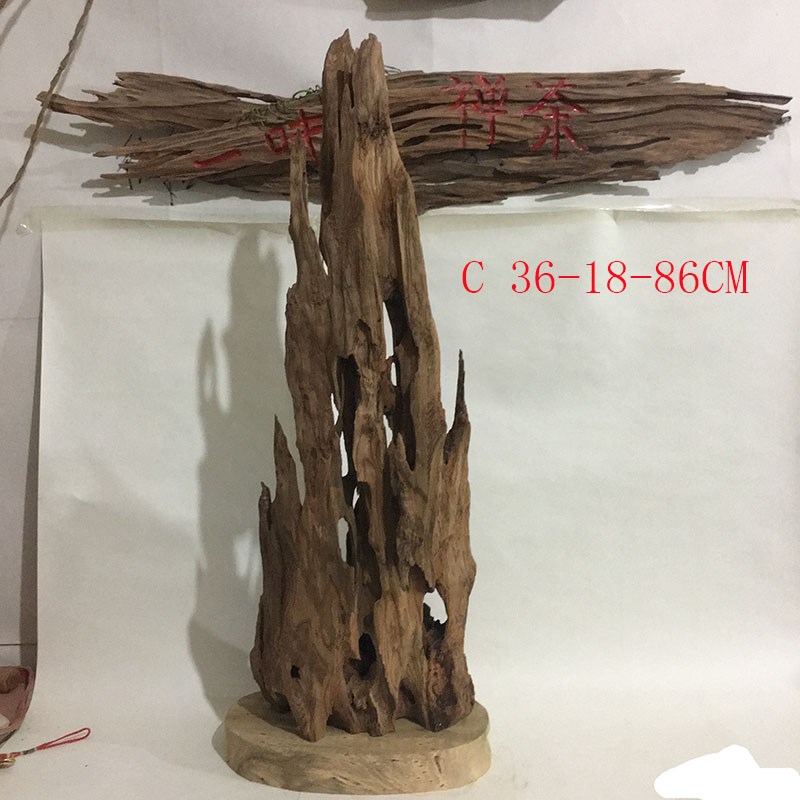 自然朽木摆件 风化木沉水木装饰材料 鱼缸造景材料 桌面意境摆件