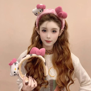 【下单立减50】豹纹Kt甜美可爱毛绒发箍女新款少女高颜值头饰WB