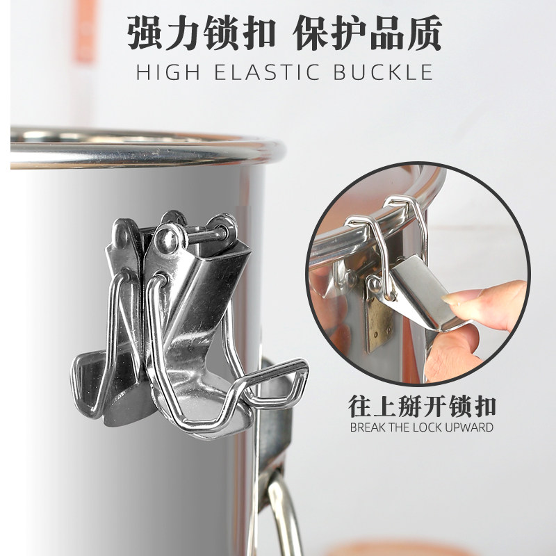 304不锈钢食品级茶叶桶茶叶罐密封罐大号加厚高档铁罐金属陈皮桶