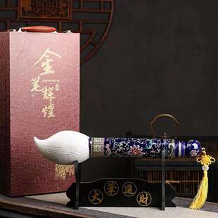 景德镇陶瓷酒瓶2斤毛笔酒坛彩色大手笔创意酒壶酒坛家用摆件直销