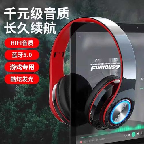 2024新款学生无线蓝牙手机耳机头戴式电竞游戏降噪带麦超长待机