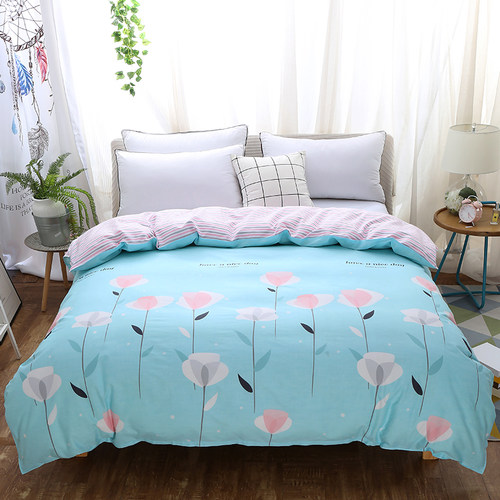 纯棉被套单件150x180x200x230cm双人全棉被罩学生单人1.5m1.8米床