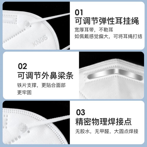 k59m恩95嗯透五口罩n九五口罩防尘口罩一次性九气工业粉尘3d立体