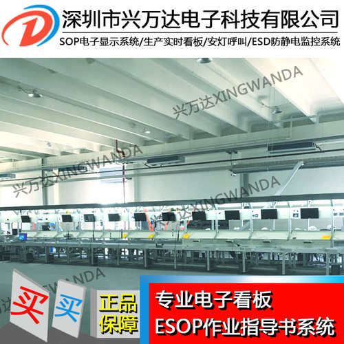 兴万达实地认证诚信电子化sop看板显示 电子看板系统sop电子