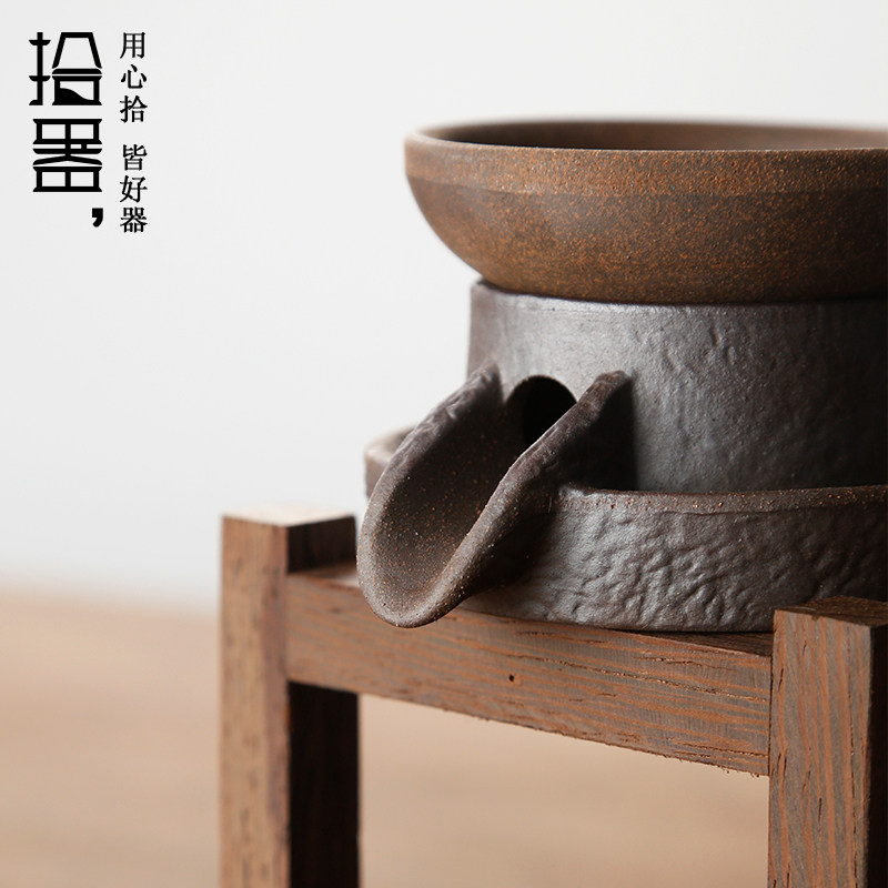 创意茶漏茶滤隔茶叶过滤网漏斗滤茶器石墨功夫茶具配件粗陶泡茶虑