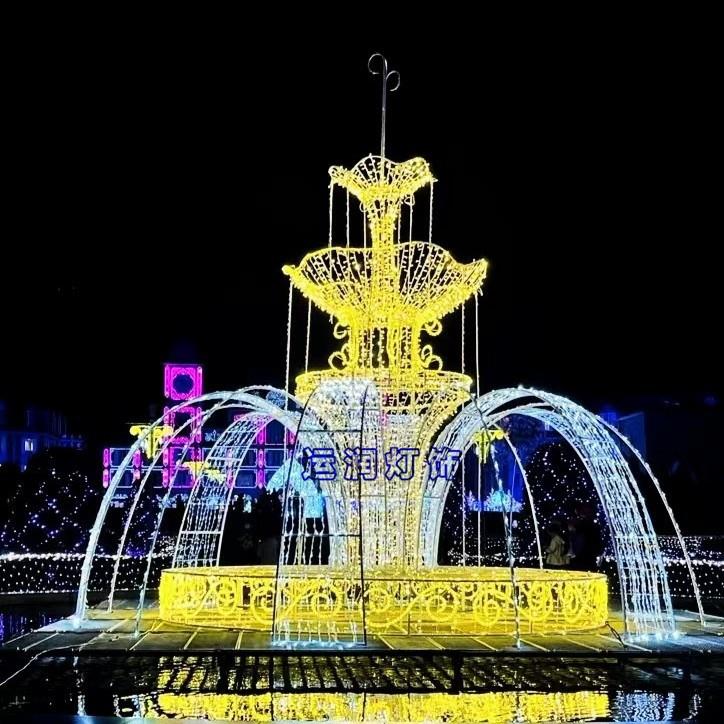 梦幻雨伞 过街灯 LED喷泉七夕浪漫灯光节 路灯杆造型灯 厂家 产品