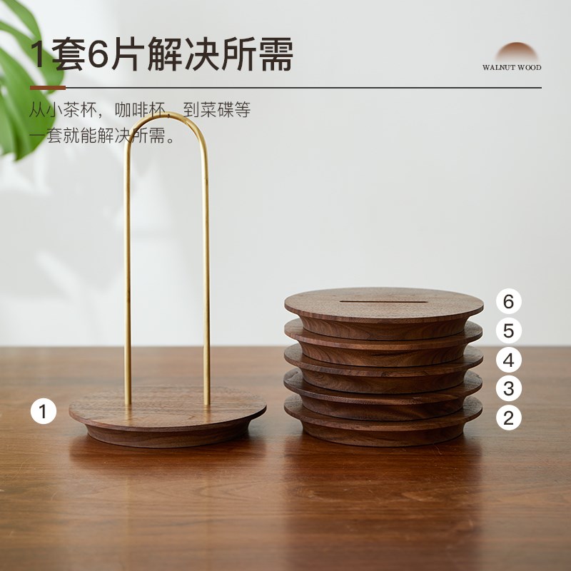实木隔热垫餐垫防烫餐桌垫家用小灯笼木质耐高温碗碟盘子砂锅垫子