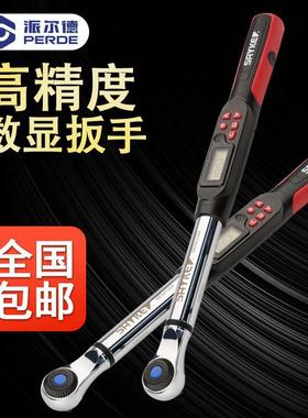 赛力克(SAYKE)预置可调式红色圆头数显扳手扭矩扳手公斤力矩扳手