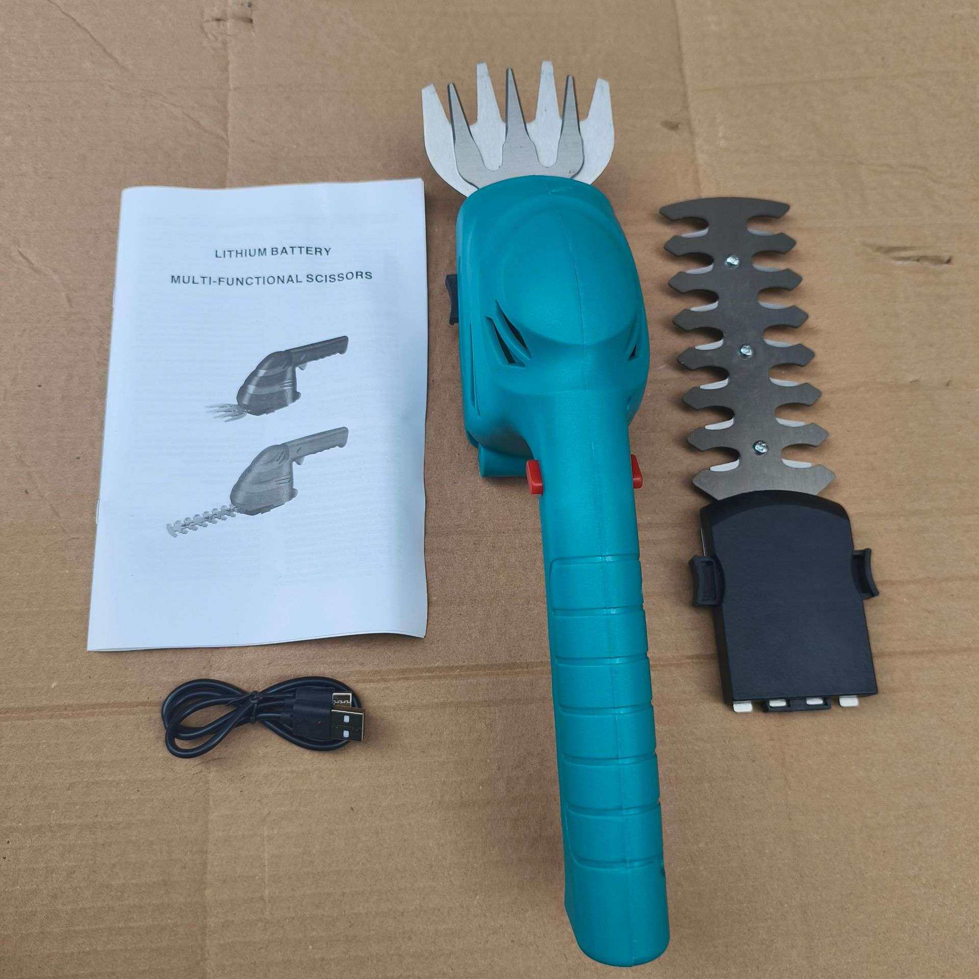 家用绿篱机锂电工具多功能电动大功率割草机园林修剪机迷你绿篱剪