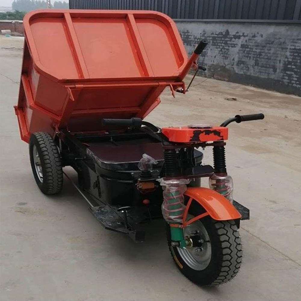 工程工地液压自卸运料车  混凝土建筑工程车  建筑工地载重三轮车