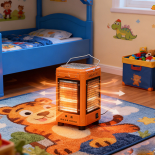 新款五面取暖器五面独立控制的电暖器2000W多功能烤火炉可烧烤用