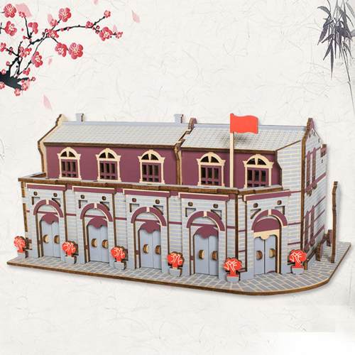 石库门3D木质拼图DIY模型