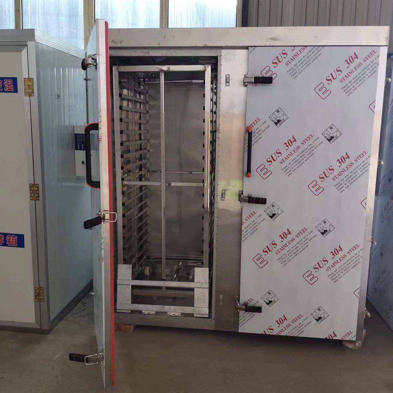 双门大型蒸房不锈钢馒头蒸房加厚商用单双门蒸房醒发一体蒸箱