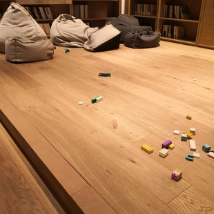 影迹 橡木三层实木大板 欧式白色手工木蜡油地板 家用商用地暖热
