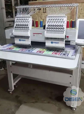 双头全自动电脑绣花机 computerized t shirt embroidery machine