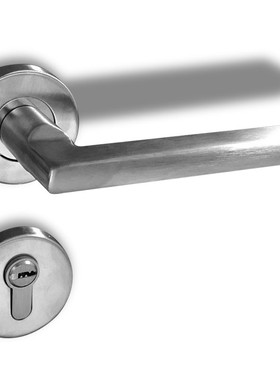 CVIT分体锁不锈钢8575门边距黑色拉丝钢家用室内木门房门锁