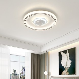 吸顶风扇灯卧室超薄智能风扇房间灯家用简约客厅餐厅灯扇一体