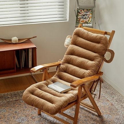 加厚躺椅垫子藤椅摇椅坐垫沙发棉竹椅靠背垫座垫靠垫家用办公室