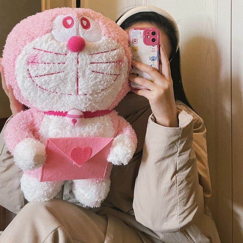 卡通动漫公仔机器猫毛绒玩具叮当猫蓝胖子玩偶礼物女生日抱枕靠枕