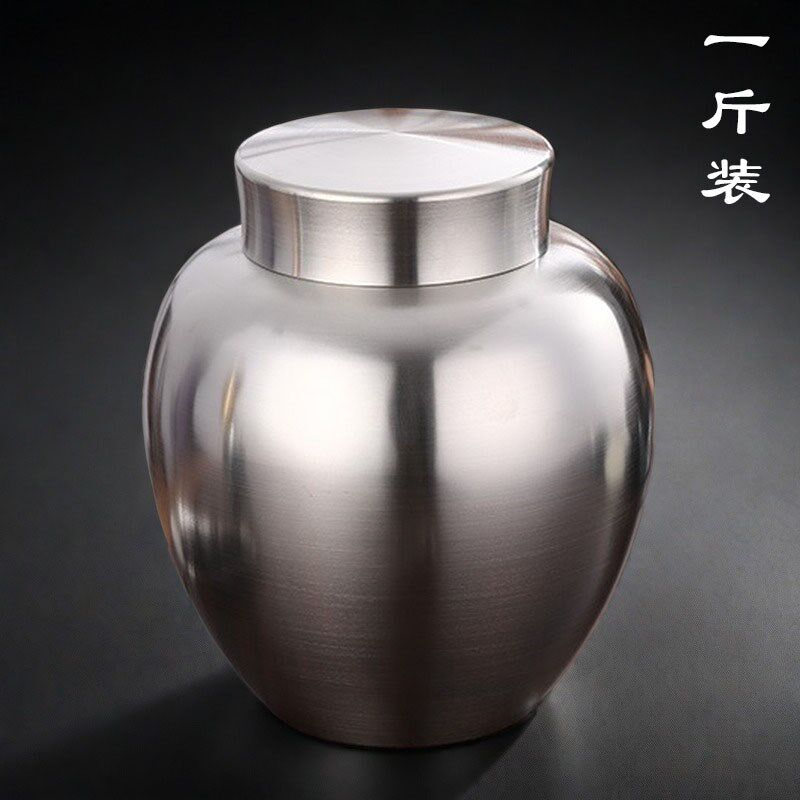 锡茶叶罐一斤装纯锡茶叶罐密封茶仓中式古风超大号锡罐茶叶罐礼盒