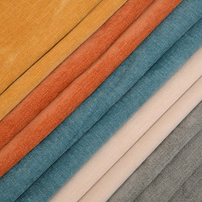 布料面料沙发绒布加厚防滑软包硬包抱枕床头纯色雪尼尔坐垫飘窗垫