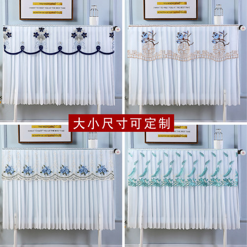 蕾丝暖气片罩装饰罩老式暖气罩遮挡帘防熏黑墙暖气套防尘罩盖布