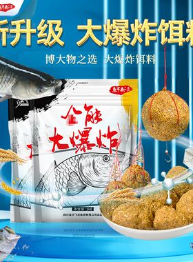 沙飞龙爆炸钩饵料野钓水库远投江河鲤鱼草鲫鱼打窝料抛竿鱼饵春夏