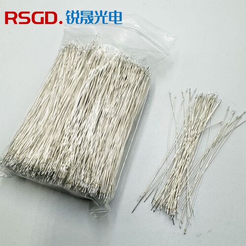发光字透明线双头带锡银色漆包线LED灯串连接线跳线霓虹灯配件