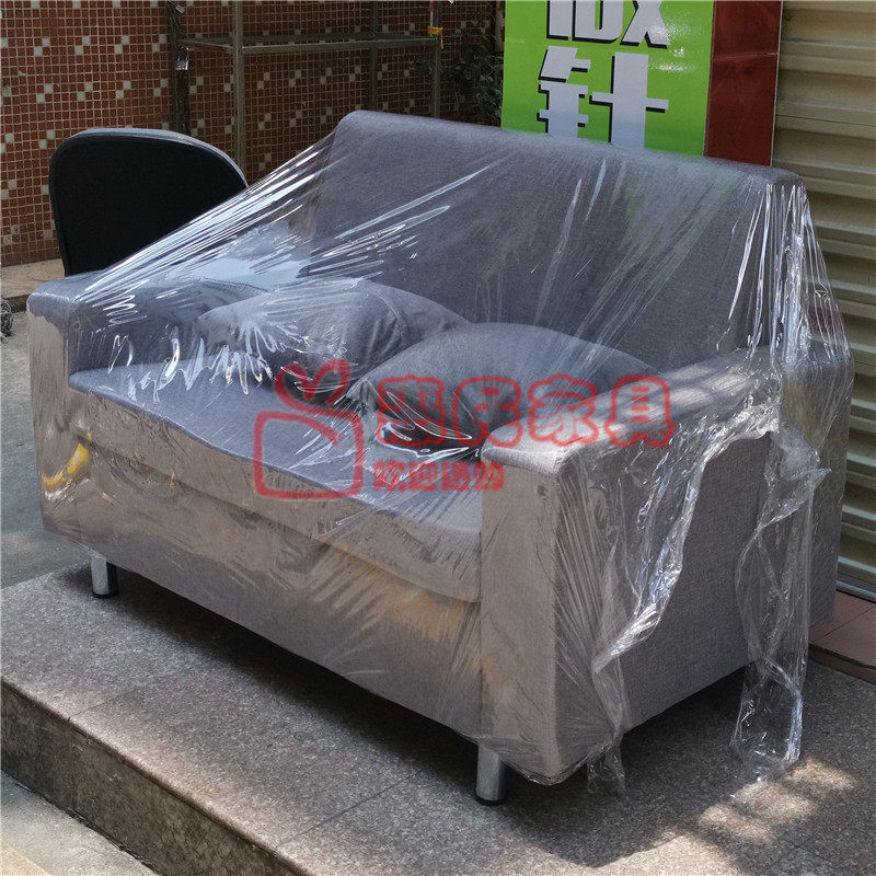 约圳 简深现人两位 双代 小户型沙发 坐垫可拆洗 布艺沙发 送抱枕