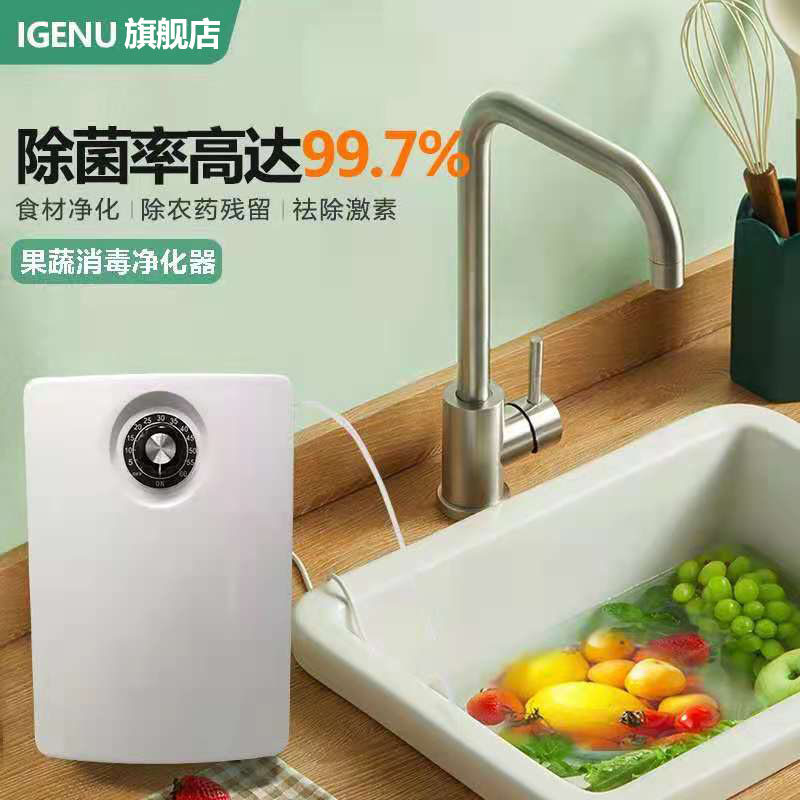 臭氧水生成机发生器家用洗菜机臭氧消毒机水处理鱼缸果蔬解毒机