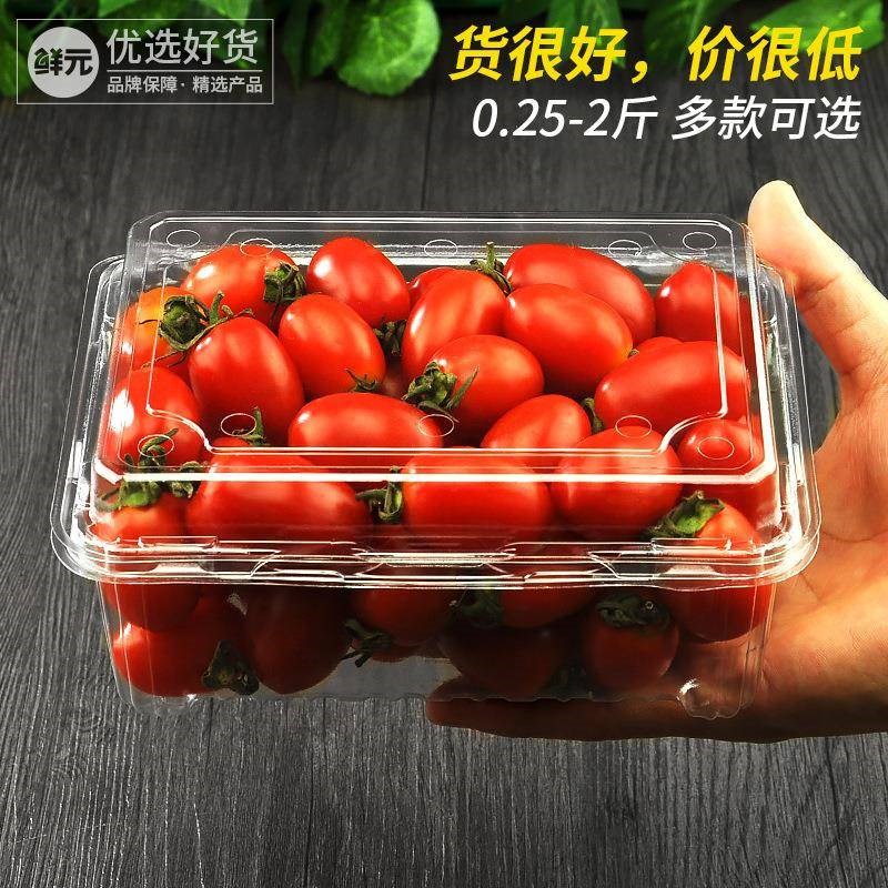 一斤装一次性水果盒透明塑料包装加厚保鲜水果打包盒子500g