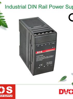 直流380V输入100W导轨开关电源两路输出5V3A和24V3A可选电压数显