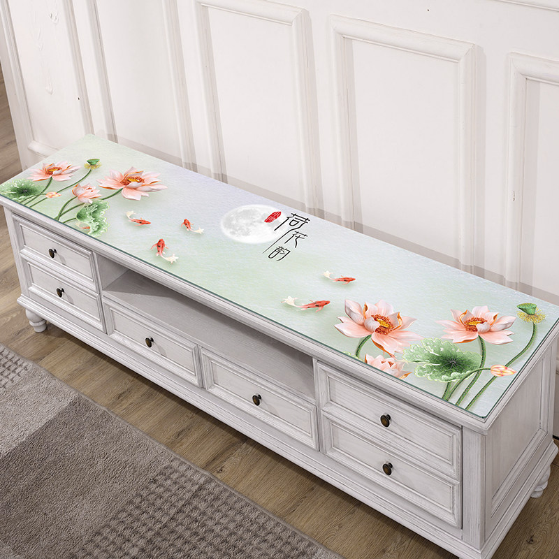 3D印花电视柜桌布防水长方形pvc软塑料玻璃水晶板茶几垫桌垫盖布,居家布艺,桌布,淘宝优惠券,粉丝福利购,淘宝优惠卷