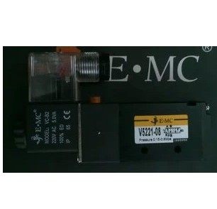 EMC亿太诺电磁阀V3221-08T   AC220V DC24V 二位三通常开型