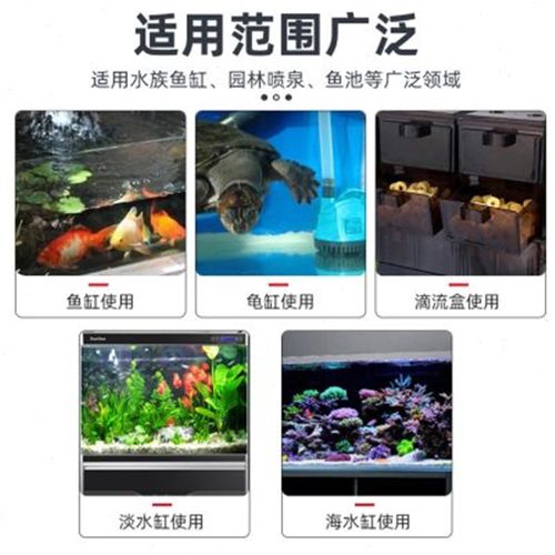水族潜水泵可控制调节流量电动换水底吸泵吸鱼便带管循环过滤水泵