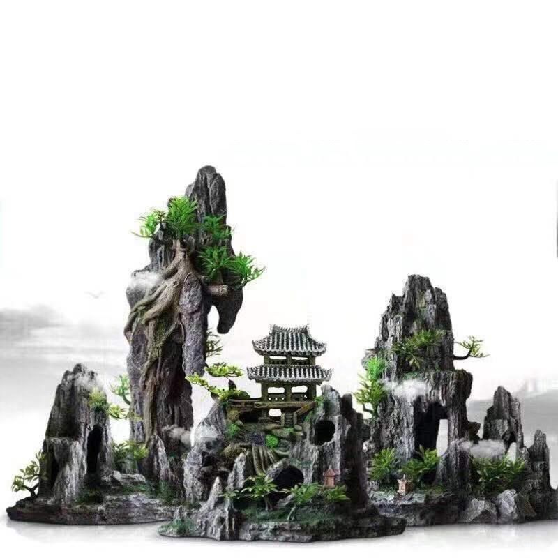 鱼缸造景假山一整套躲避窝鱼缸摆件水族箱仿真石头假山精品新品,宠物/宠物食品及用品,造景/装饰,淘宝优惠券,粉丝福利购,淘宝优惠卷