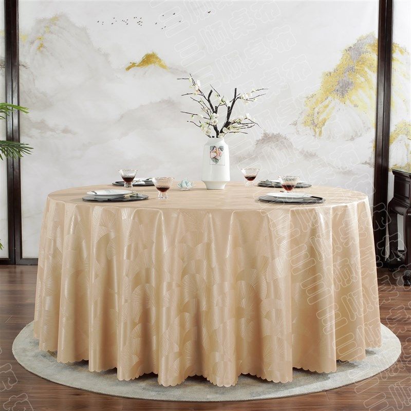 酒店桌布PU布艺餐厅台布欧式大圆桌家用圆桌布饭店餐桌防水防油,居家布艺,桌布,淘宝优惠券,粉丝福利购,淘宝优惠卷