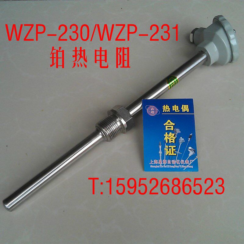 WZP-230/WZP-231/PT100铂热电阻/PT100温度传感器/固定螺纹热电偶