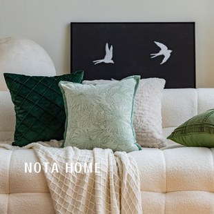 春季 抱枕绿色小清新靠垫客厅沙发样板间方形枕套女生可爱腰枕 软装