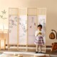 现代中式 实木屏风隔断家用可移动折叠客厅卧室书房酒店宾馆办公室