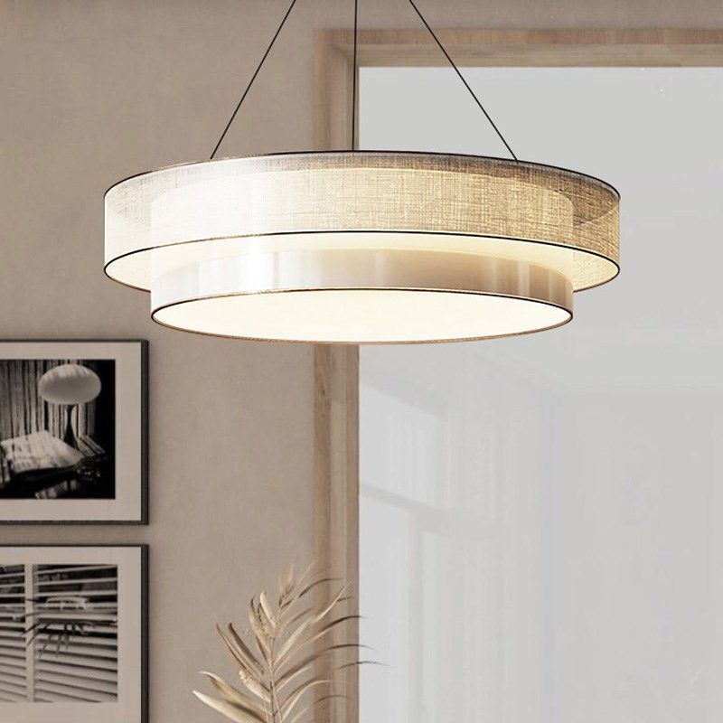 客厅吊灯2025新款中式高端大气餐厅卧室书房广东中山圆形布艺灯具,家装灯饰光源,客厅吊灯,淘宝优惠券,粉丝福利购,淘宝优惠卷