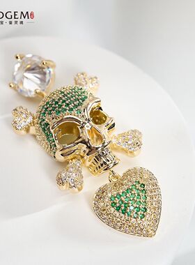 VN绿色骷髅高级感百搭女吊坠（不含链）BF51XVPC-19460
