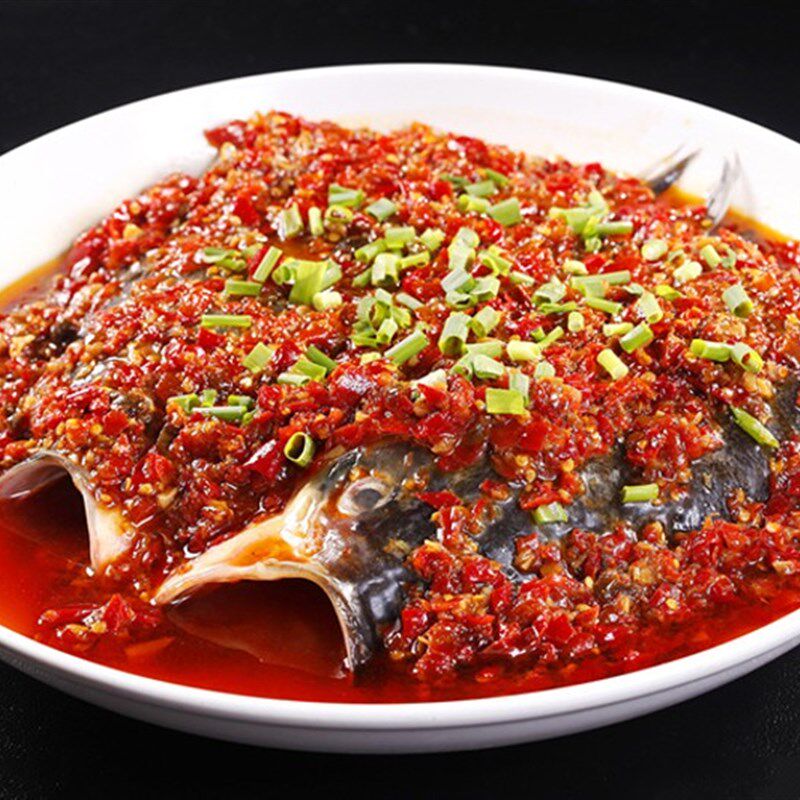 饭盘 剁椒鱼头盘 圆形陶瓷盘子 蒸饭盘餐盘 酒店餐具 菜盘白色盘