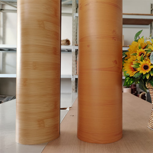 波音软片 家具翻新贴纸 橱柜自粘墙纸 不透竹纹贴纸 松木纹PVC软