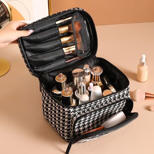 化妆包2024新款便携大容量分类化妆品收纳包旅行洗漱袋高级感老花