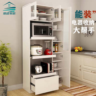 餐边柜简约厨房一体靠墙多功能柜微波炉烤箱电器柜家用实木板