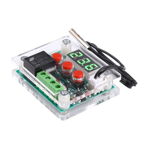 W1209数字温控器模块高精度数显冰箱温度控制器开关冷热5V12V24V